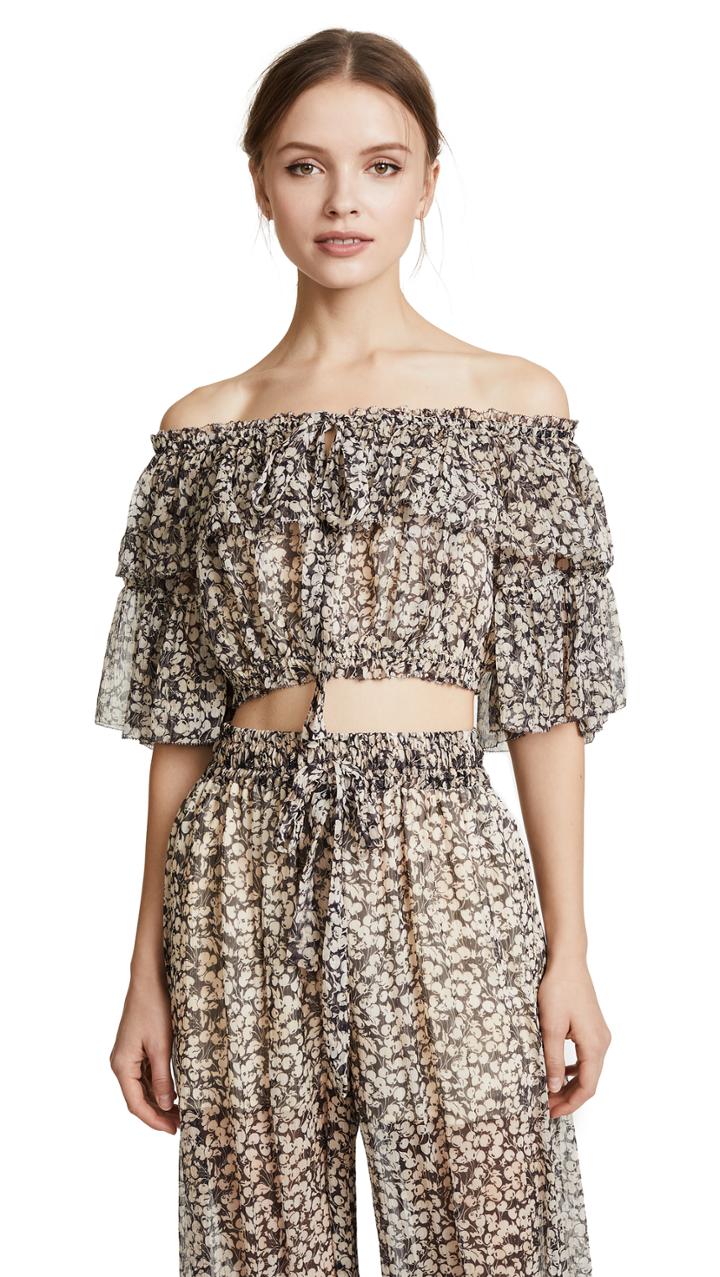 Zimmermann Prima Cherry Crop Top