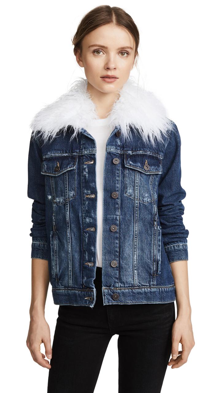 Paige Sherpa Collar Heidi Jacket