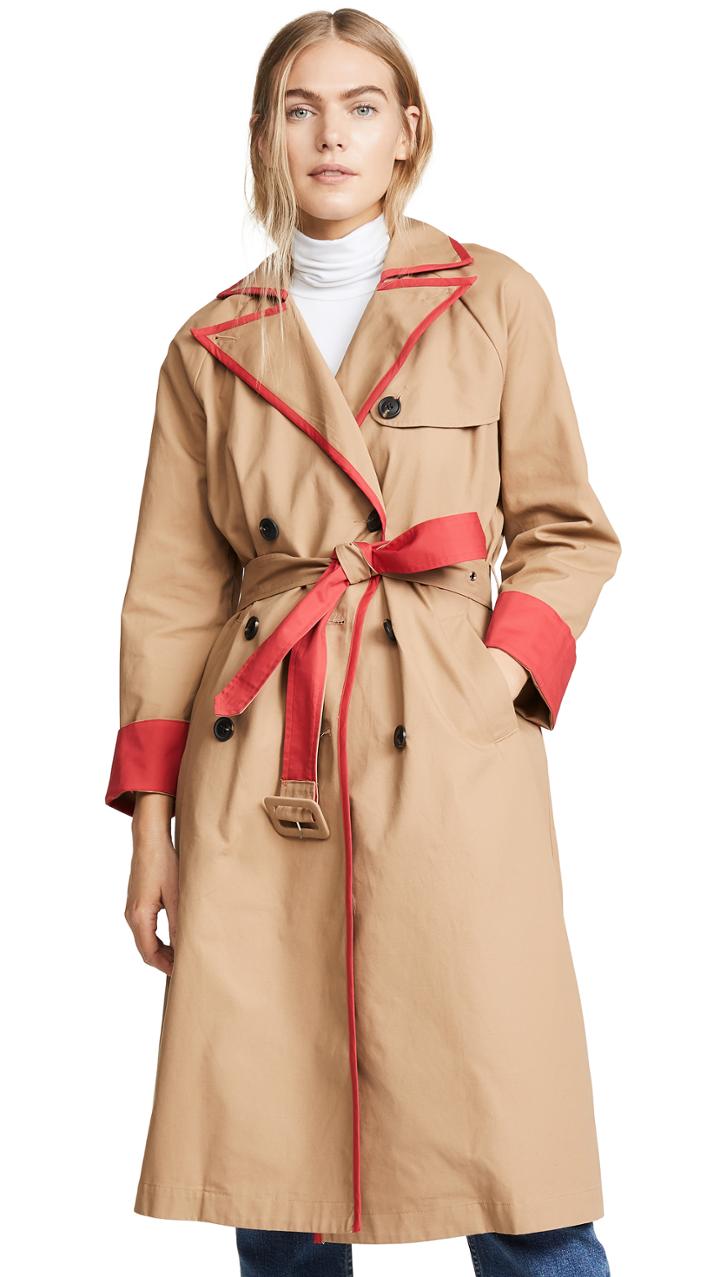 English Factory Coat With Contrast Binding