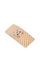 What Goes Around Comes Around Chanel Gold Quilted Barrette
