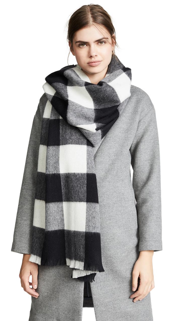 Kate Spade New York Mega Check Plaid Scarf