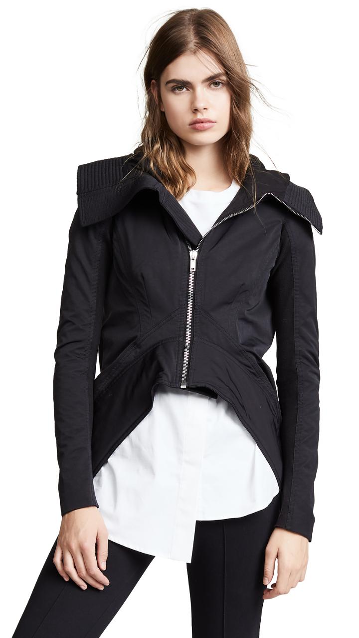 Rick Owens Drkshdw Watteau Stand Collar Zip Jacket