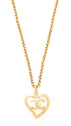 What Goes Around Comes Around Chanel Cc Open Heart Necklace Previously Owned 