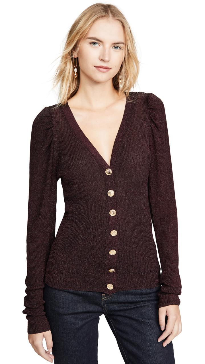 Caroline Constas Long Sleeve Cardigan