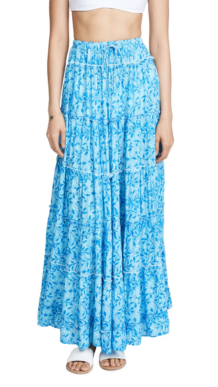 Kos Resort Floral Maxi Skirt
