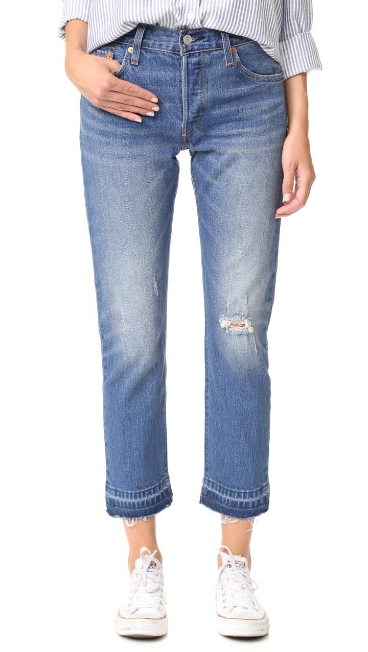 Levi S 501 Frayed Hem Jeans