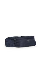 What Goes Around Comes Around Prada Navy Nylon Waist Pouch