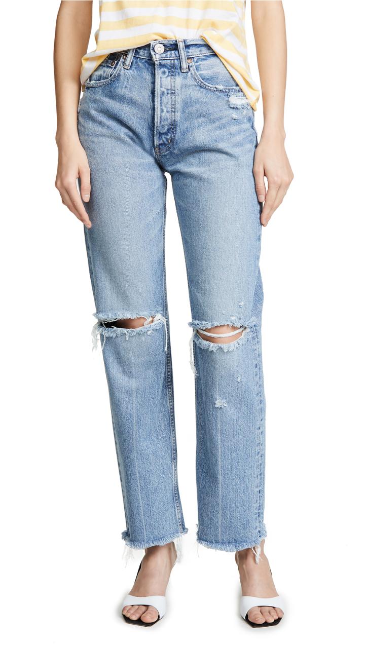 Moussy Vintage Mv Viola Wide Straight Jeans