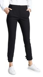 Tibi Anson Stretch Skinny Pants With Buckles