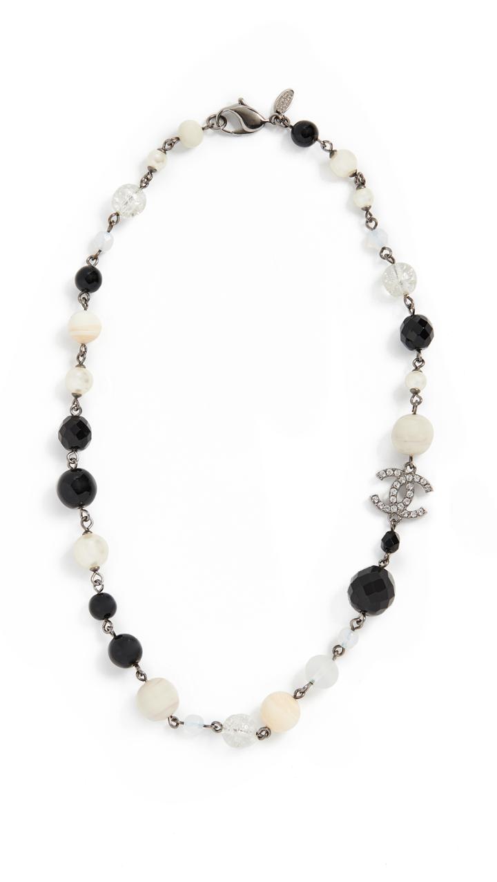 What Goes Around Comes Around Chanel Multi Imitation Pearl Necklace