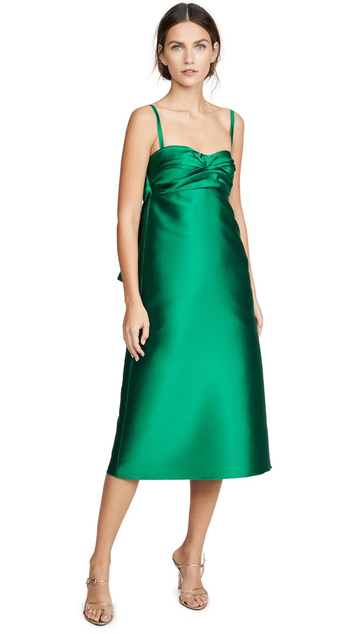 No 21 Midi Dress With Bow Detail