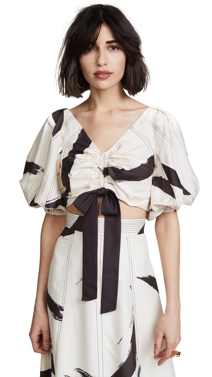 Zimmermann Painted Heart Ruche Bodice