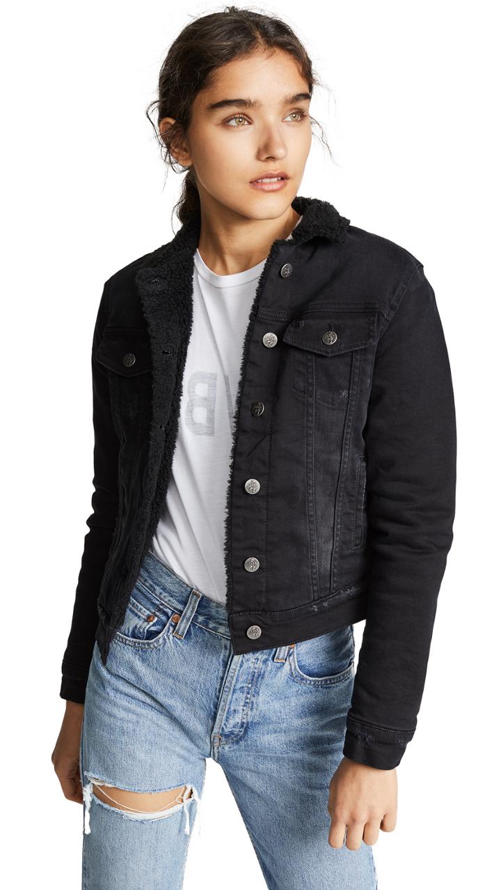 Prps Sherpa Lined Denim Jacket