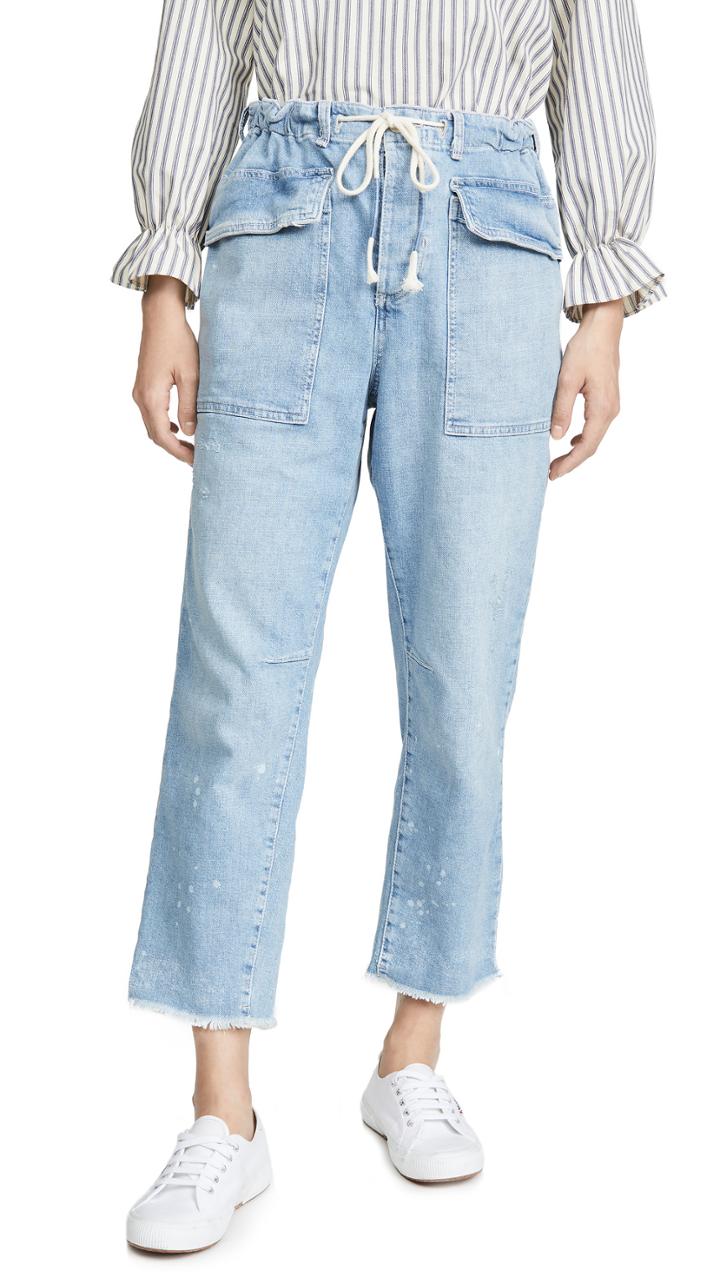 Free People City Slouch Tapered Jeans