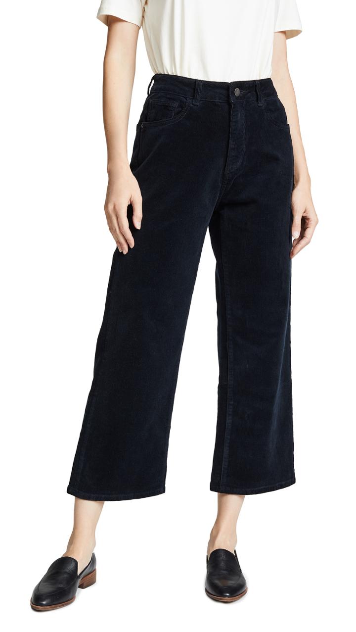 Dl1961 Hepburn High Rise Corduroy Wide Leg Pants