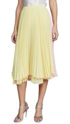 Loyd Ford Pleated Two Tone Skirt