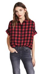 Madewell Flannel Courier Button Down Shirt
