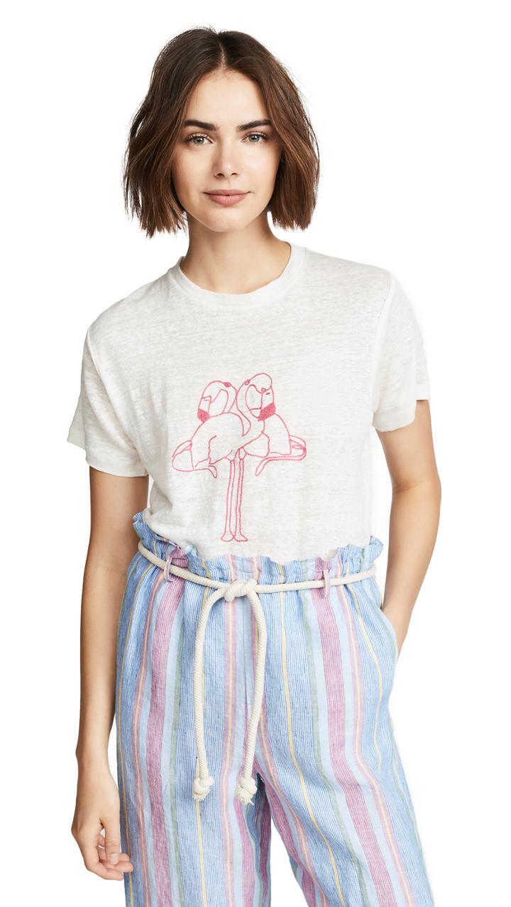 Banner Day Flamingos Tee