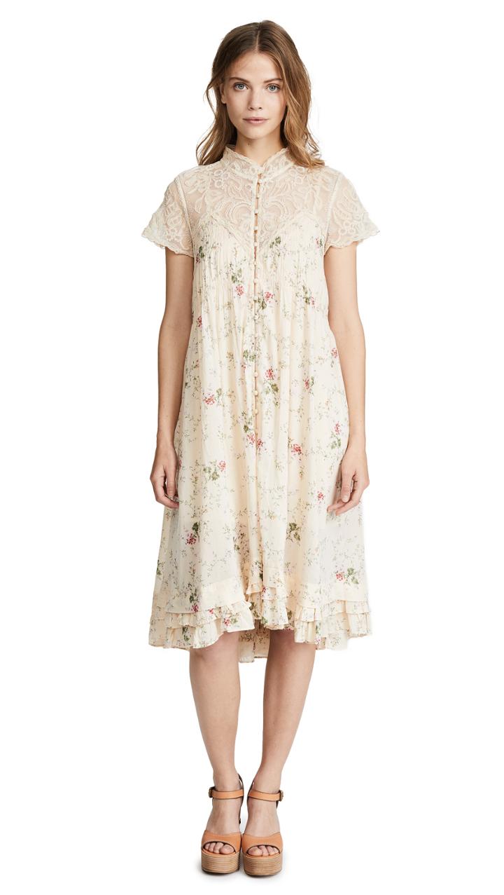 Free People Decadent Midi Dress