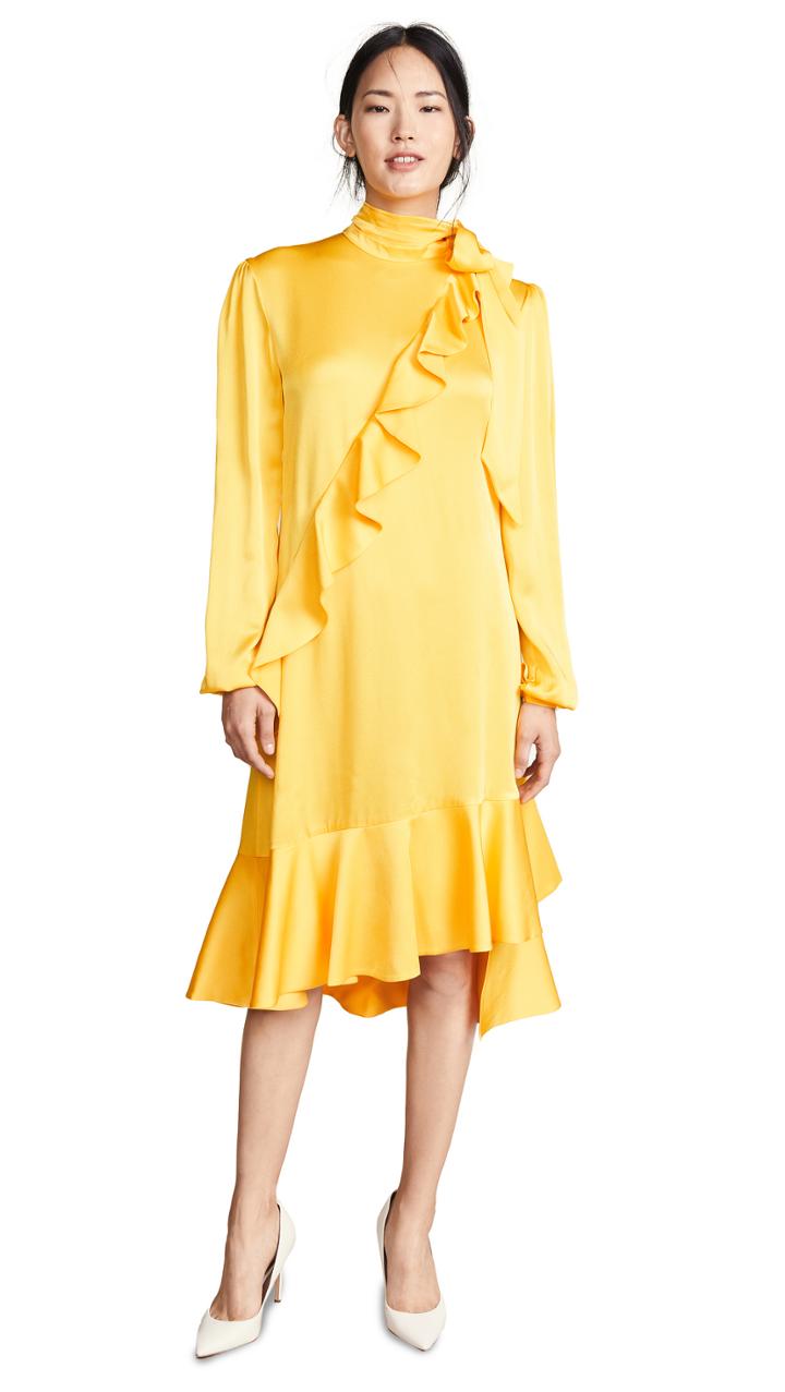 Marianna Senchina Midi Turtleneck Dress