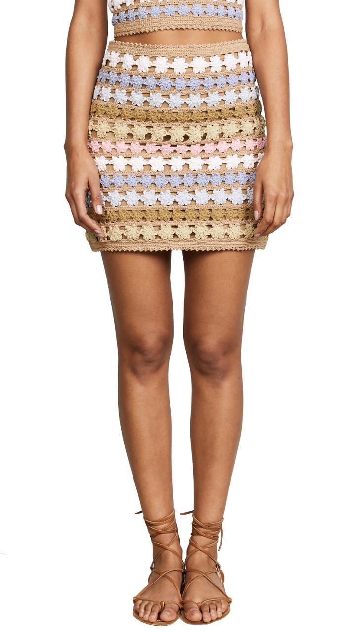 She Made Me Maala Crochet Skirt