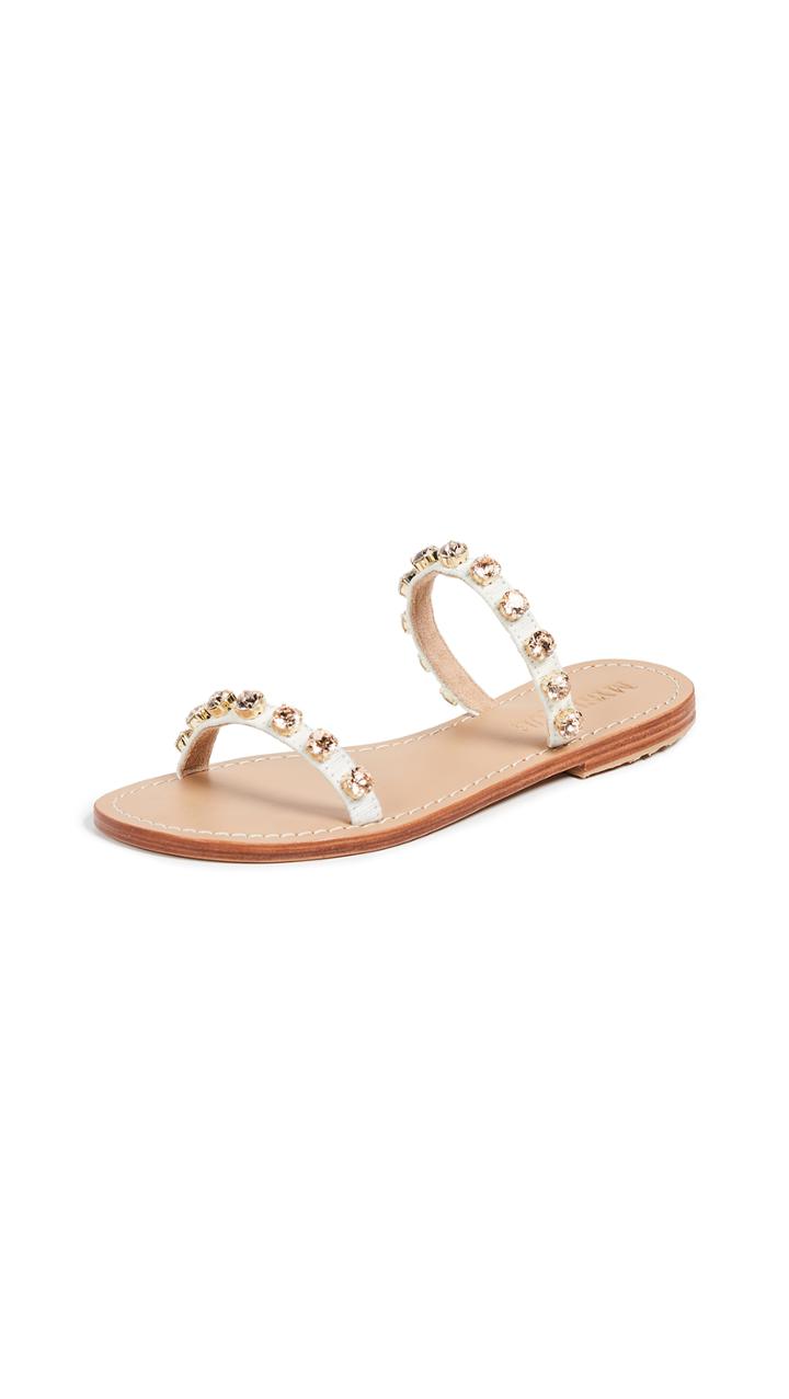 Mystique Jewel Two Strap Slide Sandals