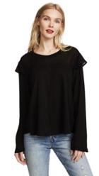 Wilt Ruffle Long Sleeve Tee
