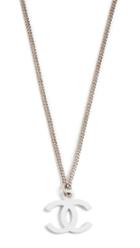 What Goes Around Comes Around Chanel White Silver Necklace