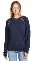 The Great The College Sweatshirt With Multi Piping