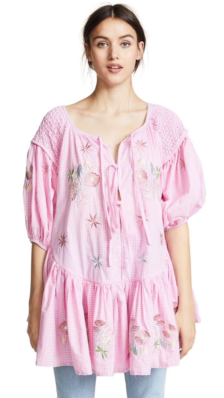 Innika Choo Frill Mini Smock Cover Up