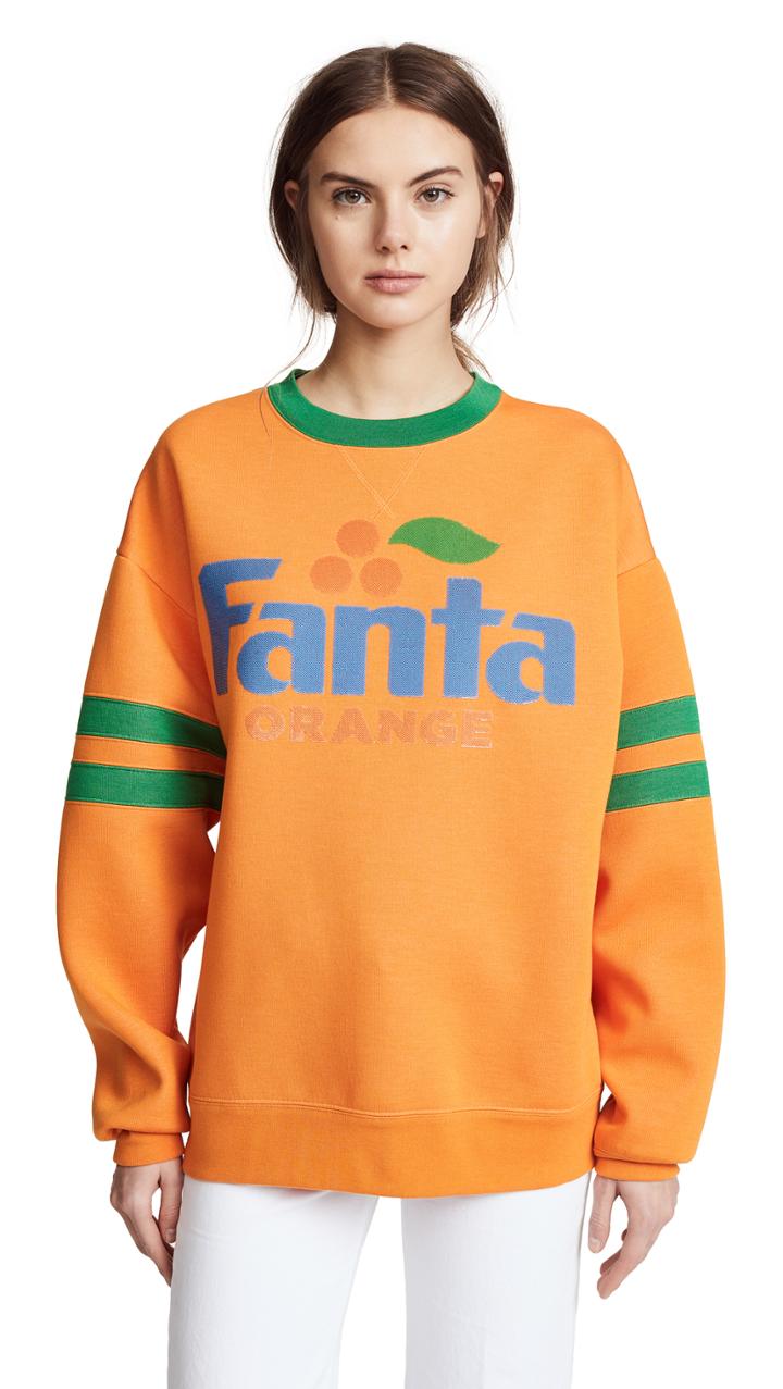 Marc Jacobs Fanta Sweatshirt With Long Sleeves Crew Neckline