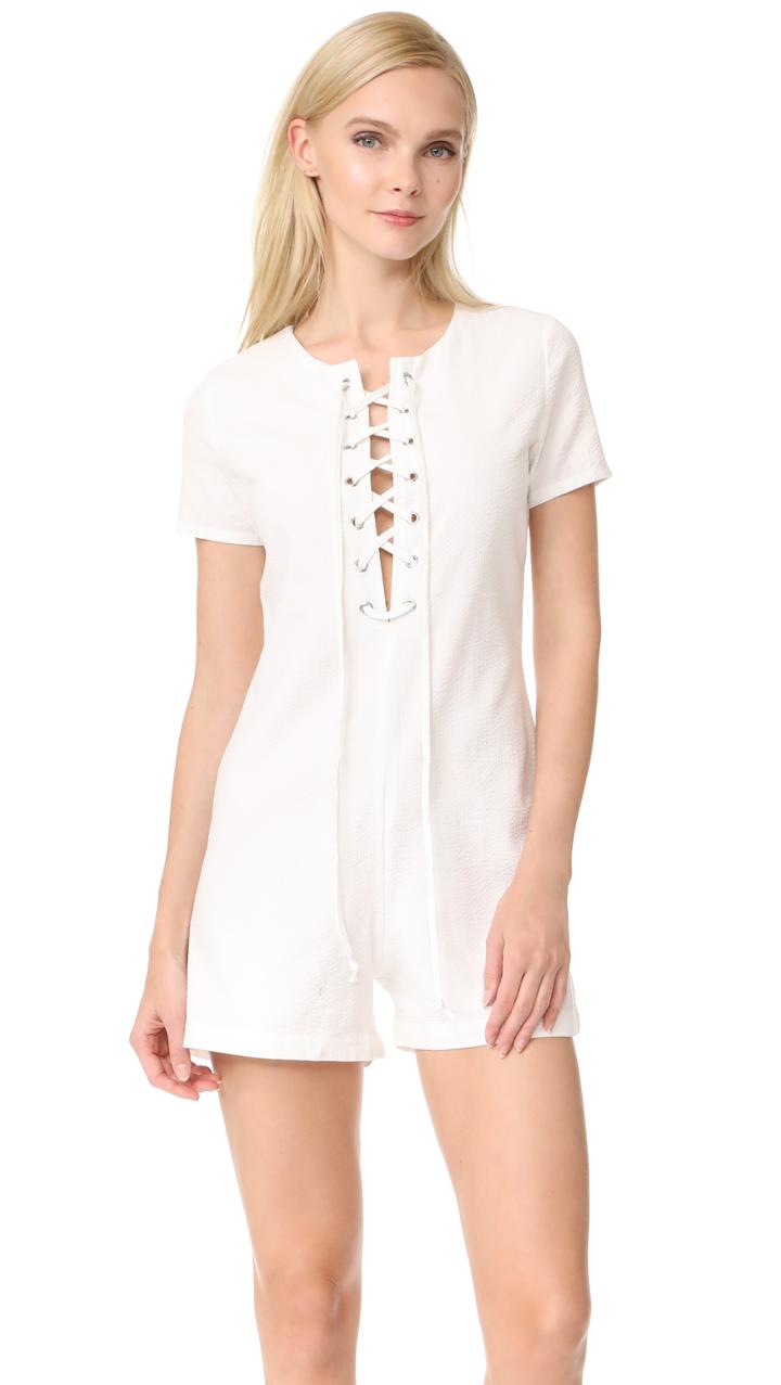 Solid Striped X Staud Arabella Short Jumpsuit