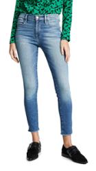 Frame Le High Skinny Double Needle Raw Jeans