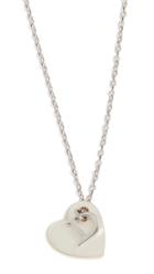 What Goes Around Comes Around Dior Silver Heart Necklace