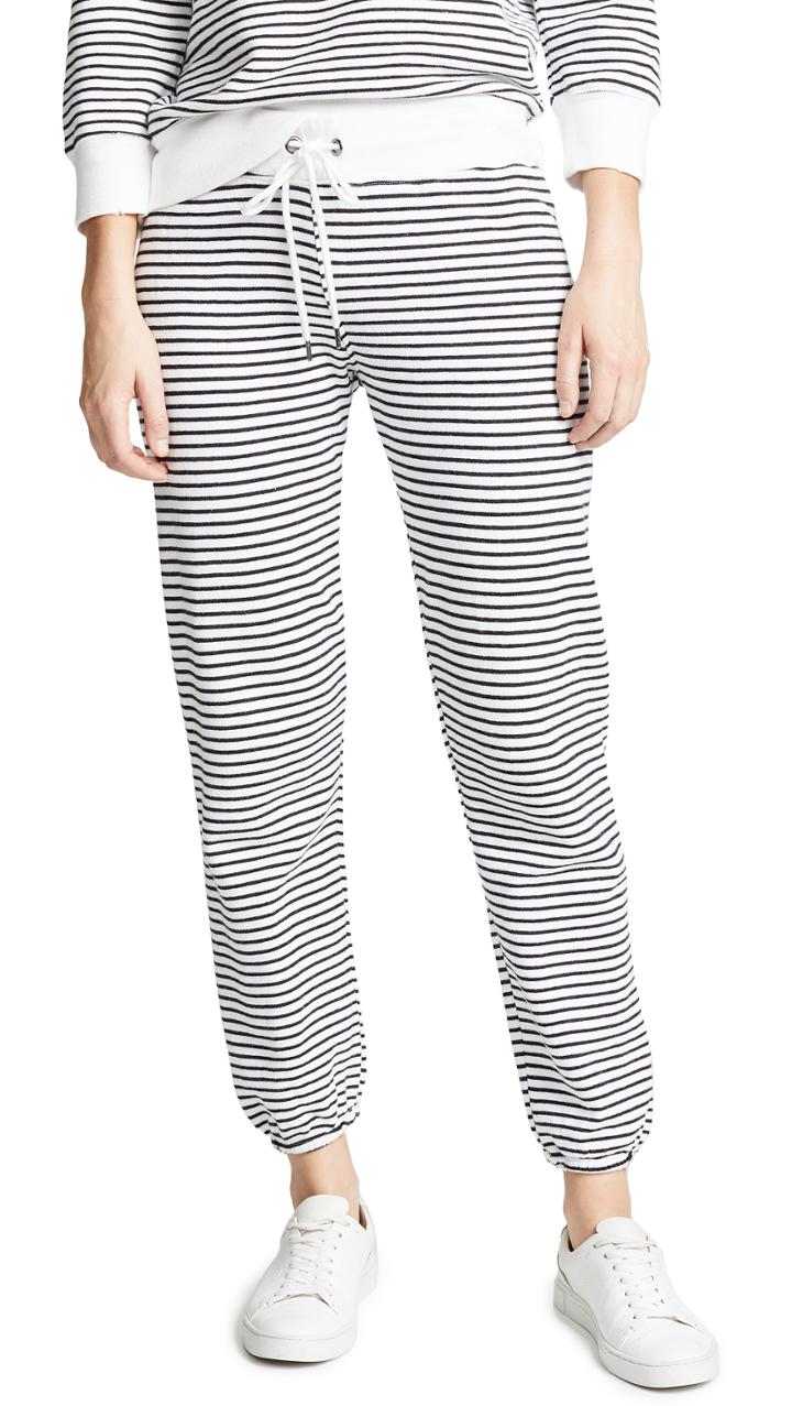 David Lerner Stripe Classic Sweatpants
