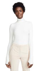 Enza Costa Ribbed Cropped Turtleneck