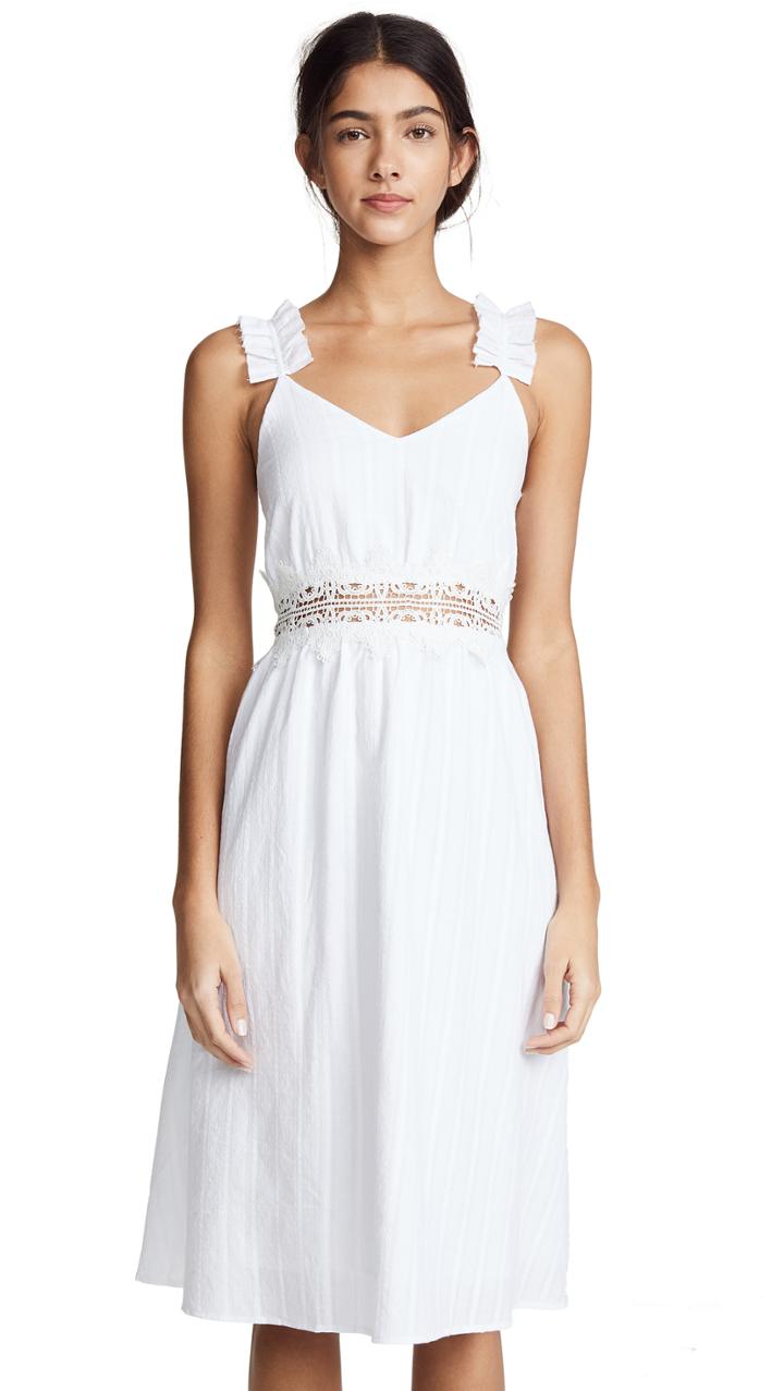 Moon River Lace Midi Dress