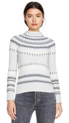 Adam Lippes Cashmere Fair Isle Crew Sweater