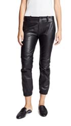 Nili Lotan Cropped French Military Leather Pants
