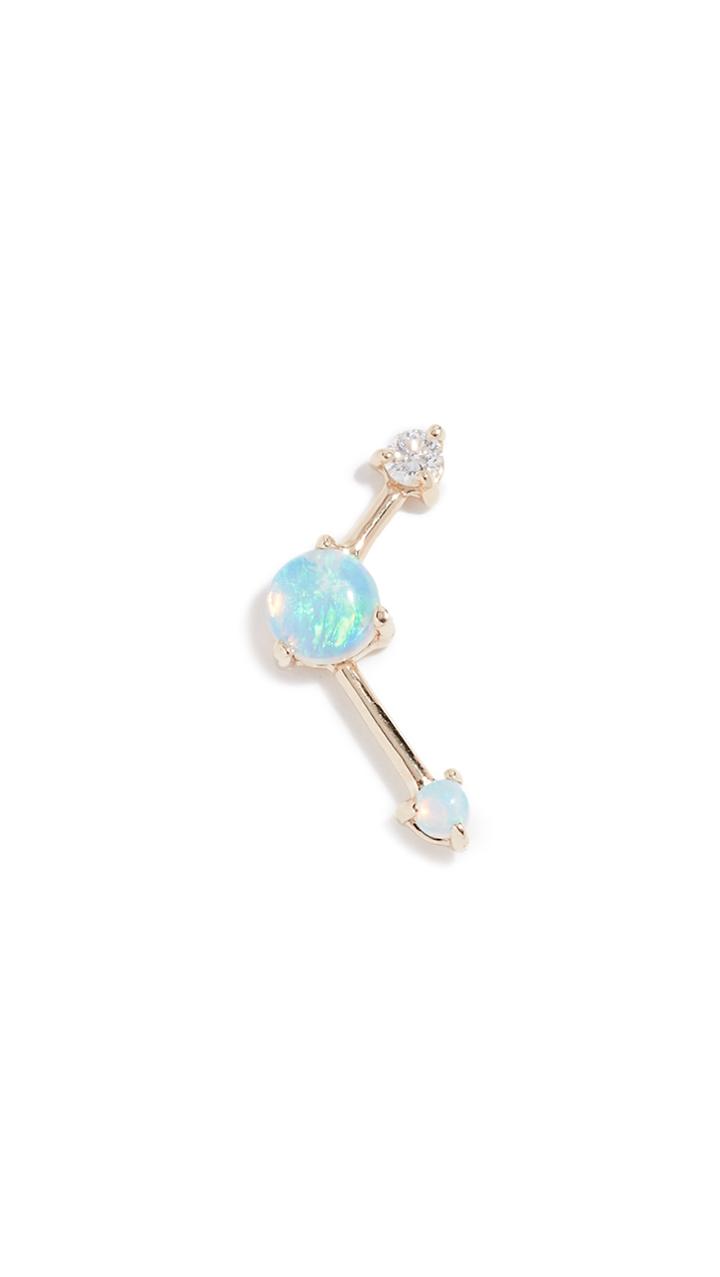 Wwake 14k Three Step Single Earring