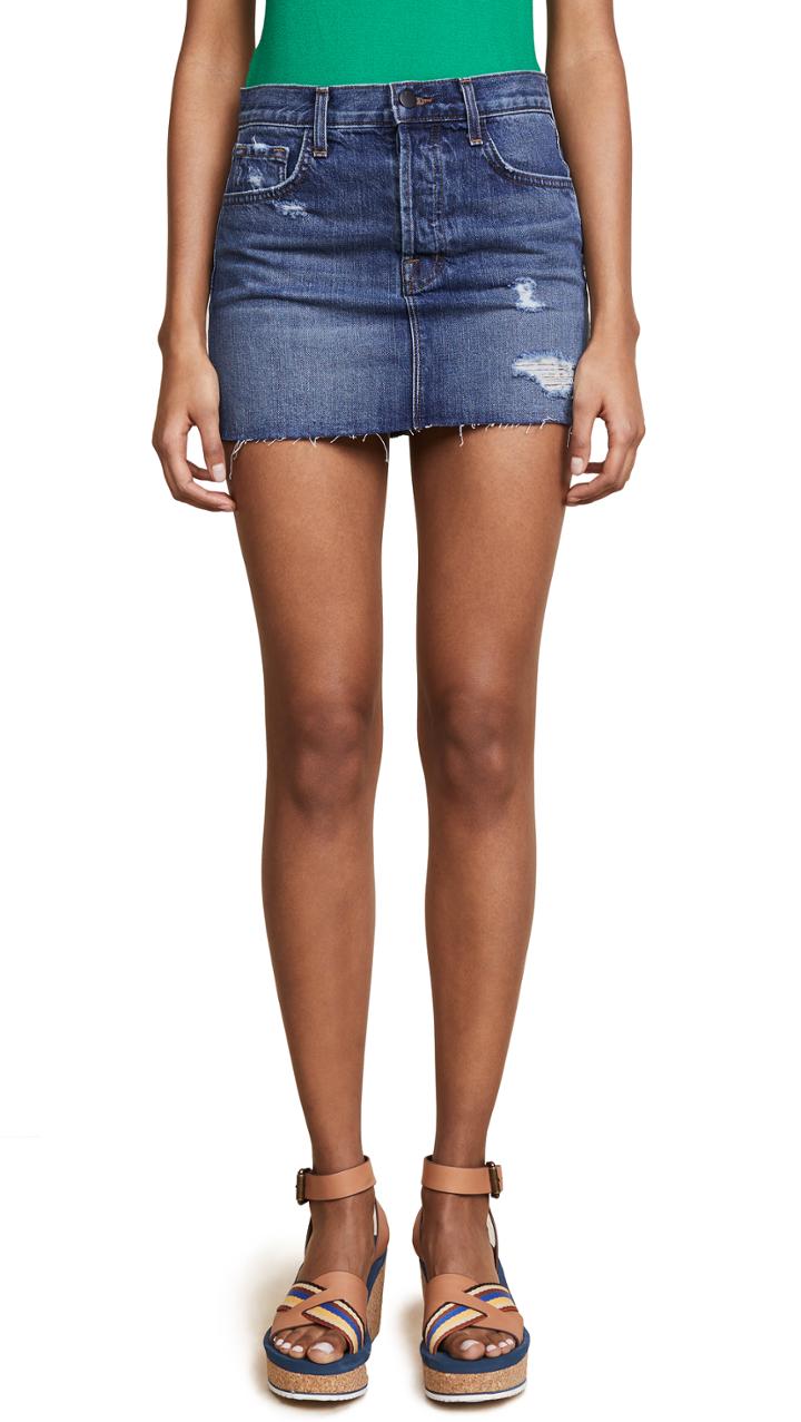 J Brand Bonny Mid Rise Mini Skirt