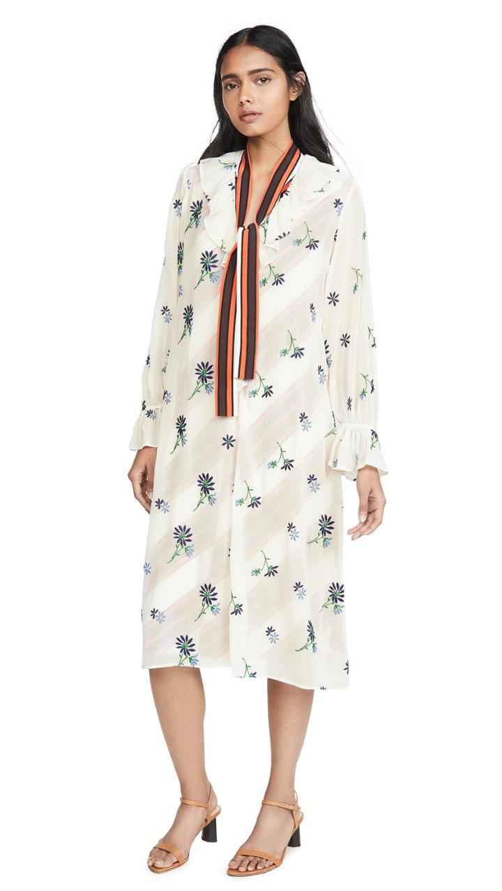Tory Burch Contrast Slip Dress