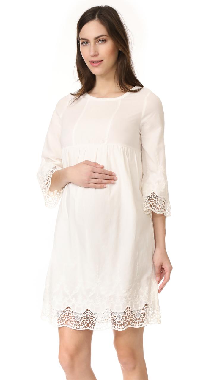 Ingrid Isabel Lace Trim Belle Sleeve Dress