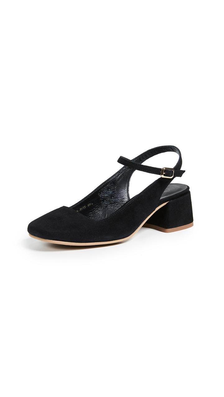 Hudson London Analise Block Heel Pumps