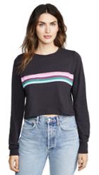 Spiritual Gangster Stripe Fiona Long Sleeve Tee
