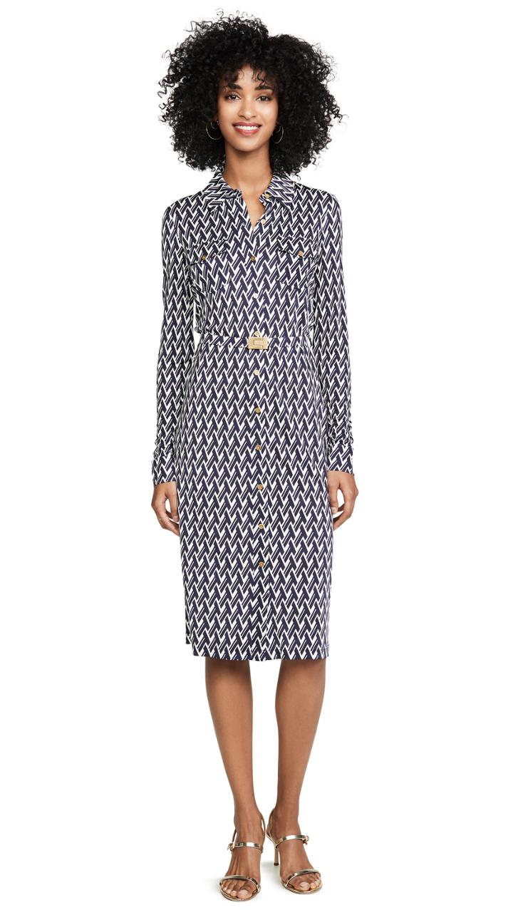 Tory Burch Printed Jersey Shirtdress