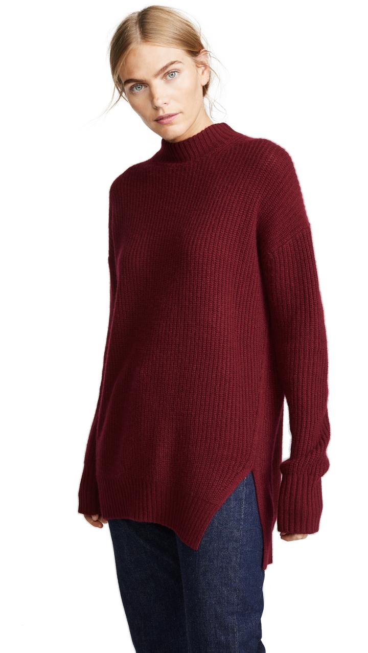 Jenny Park Mendel Cashmere Ribbed Pullover