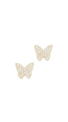 Ef Collection 14k Diamond Butterfly Stud Earrings