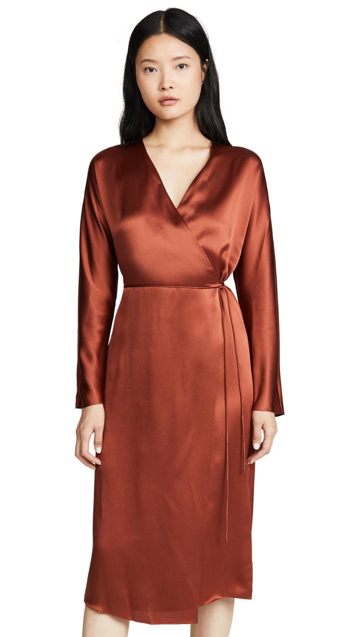 Vince Wrap Tie Dress