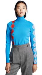 Diane Von Furstenberg Graphic Print Turtleneck